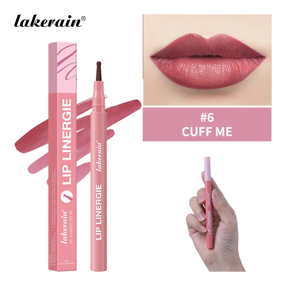 Stylo antiadhésif 2 en 1 pour Contour des lèvres, tasse antiadhésive anti-taches, maquillage hydratant pour les lèvres, cosmétique, pointe double face, teinture et doublure