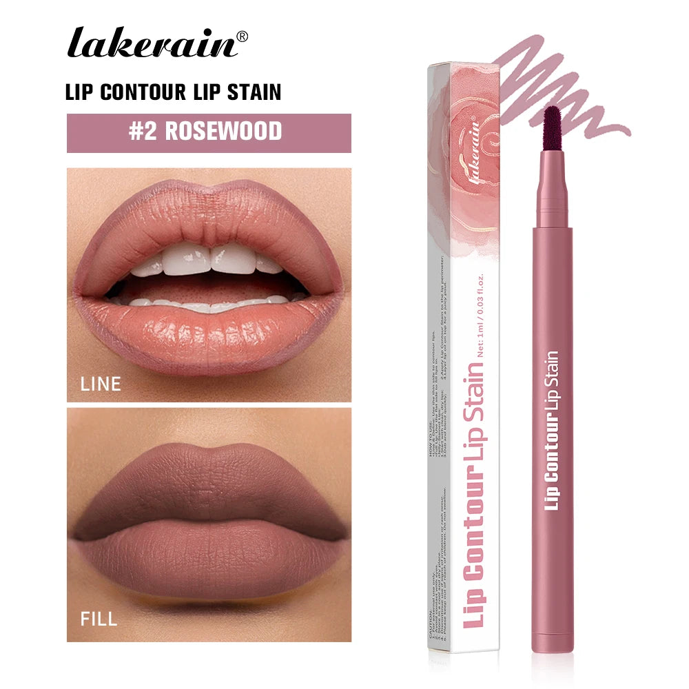 Stylo antiadhésif 2 en 1 pour Contour des lèvres, tasse antiadhésive anti-taches, maquillage hydratant pour les lèvres, cosmétique, pointe double face, teinture et doublure
