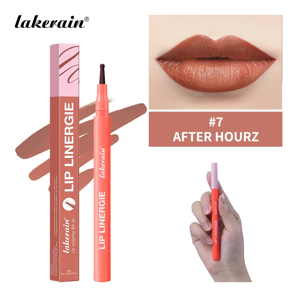 Stylo antiadhésif 2 en 1 pour Contour des lèvres, tasse antiadhésive anti-taches, maquillage hydratant pour les lèvres, cosmétique, pointe double face, teinture et doublure