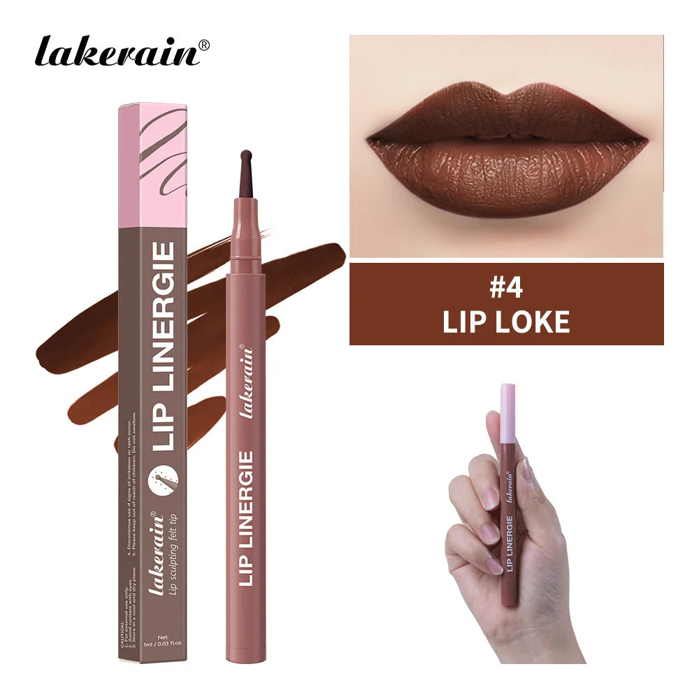 Stylo antiadhésif 2 en 1 pour Contour des lèvres, tasse antiadhésive anti-taches, maquillage hydratant pour les lèvres, cosmétique, pointe double face, teinture et doublure