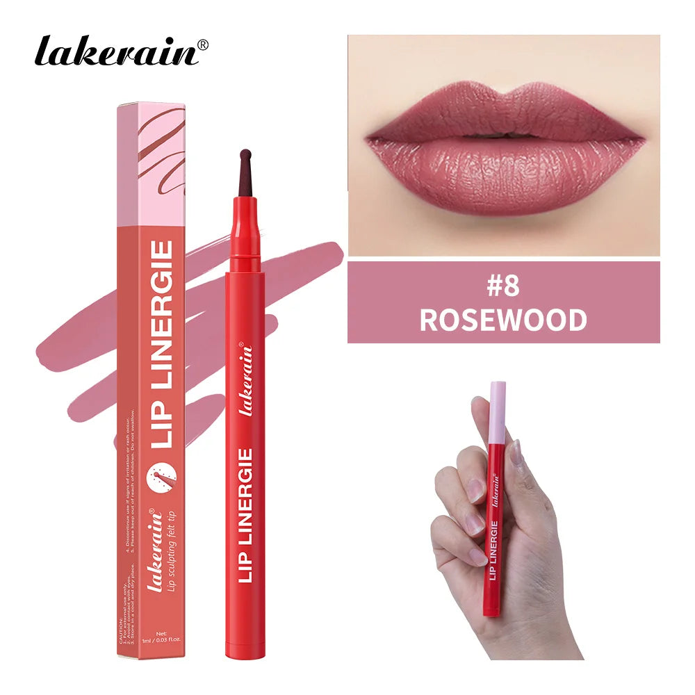 Stylo antiadhésif 2 en 1 pour Contour des lèvres, tasse antiadhésive anti-taches, maquillage hydratant pour les lèvres, cosmétique, pointe double face, teinture et doublure